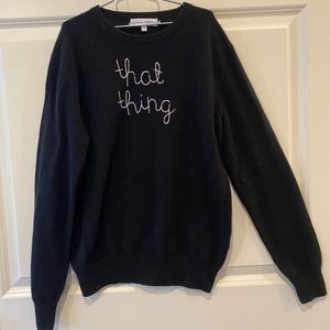 Lingua Franca That Thing Sweater